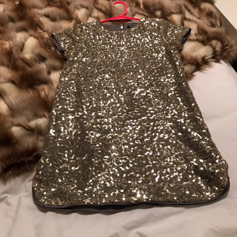 Gold sequins party dress for girls, 9/10